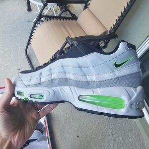 Size 11.5 - Nike Air Max 95 Big Bubble - Neon With Smoke Grey Black White